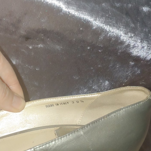 Christian Dior opentoe silver metallic stilettos - Picture 6 of 9